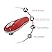 Upgrade Automatic Electric Can Opener for Restaurant & Kitchen, Handy One Touch Smooth Edge Battery Tin Opener, Chef's Best Choice as easy to use TinCan Opener(Red)