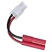 HobbyPark HXT 4.0mm to Male Tamiya Connector Adapter with 14AWG Silicone Wire Cable 1.96
