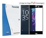 Sony Xperia X Compact Screen Protector, TopAce Premium Quality Tempered Glass 0.3mm [3D Curve Fit] Full Cover Screen Protector for Sony Xperia X Compact (Black)