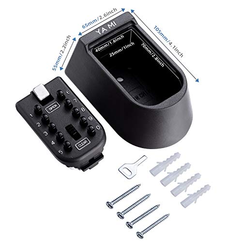 YA MI Key Lock Box,Outdoor/Indoor Wall Mount Key Safe BoxHouse use Key