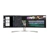 LG 49WL95C-WE 32:9 UltraWide Monitor 49″ Dual DQHD (5120 x 1440) IPS Display, HDR10, USB Type-C with 85W Power Delivery, Ambient Light Sensor, 2 x 10W Stereo Speaker with Rich Bass – Silver