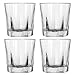 Double Old Fashioned Rocks Whiskey Scotch Glasses 12 Oz -Set of 4-heavy Base Elegant Barware