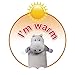 Peterpan Transparent Classic Rubber Hot Water Bottle with Animal Cover,2 Liter Hot Water Bag/Ice Bag,Red