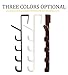 Sadiyamo 5 Layers Over The Door Hook Organizer Rack Hanger Backpack Handbag Door Hook, Pack of 2 (White)