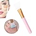 Facial Mask Brush - Face Mud Mask Mixing Brush Cosmetic Makeup Brush Silicone Facial Applicator, Hairless Silicone Brush, Facial Mask for Applying Facial Mask, Eye Mask,Peel, Serum or DIY Needs (2)