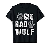 Big Bad Wolf Paw Print Halloween Costume T-Shirt