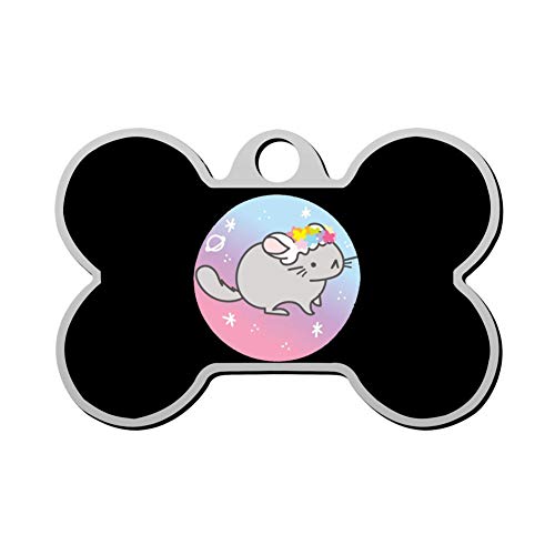 HAOPENGYOU Custom Pet ID Tags Personalized Dog Tags & Cat Tags Bone Shape Kawaii Flower