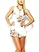 PAKULA Women's Sleeveless Floral Print Short Jumpsuit Romper