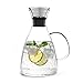 Tealyra - Large Glass Carafe 56-ounce - Drip-free - Stovetop Safe - Borosilicate Water Pitcher Jug Infuser - Hot or Iced Tea Juice Beverage - Decanting Serving Wine - 1600ml