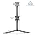 VIVO Dual LCD Monitor Desk Stand Free Standing Vertical 2 Screens up to 27″ Black (STAND-V002H)thumb 1