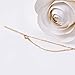 Unicra Club Hand Chain Crystal Tennis Bracelets Strand Sterling Bracelet for Women and Girls (Gold)