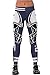 COCOLEGGINGS Girls Digital Print Elastic Waist Workout Leggings Navy Blue L