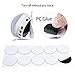 Mirror Lights, UNIFUN Hollywood Style LED Makeup Mirror Lights with 10 Dimmable Bulbs, USB Powered Flexible Lighting Fixture 7000K for Bathroom, Makeup Dressing Table (Mirror Not Include) (Button)