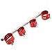 Spreader Bar, Stainless Steel Multifunctional Metal Pipe(Red)