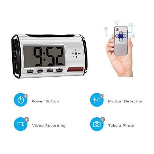 Hidden Camera Alarm Clock Spy Camera Loop Video Recorder