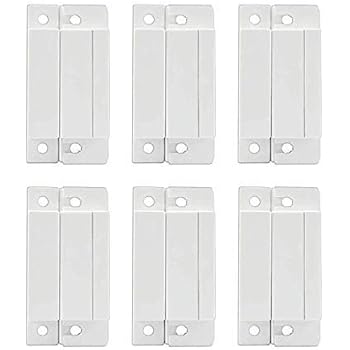 Mbangde Lot of 6 Wired Magnetic Door Window Contact Reed Switch Personal Gap Alarm - Cabinet Strip Light Switch NC DIY Kit