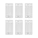TOWODE Lot of 6 Wired Magnetic Door Window Contact Reed Switch Personal Gap Alarm - Cabinet Strip Light Switch NC DIY Kit