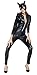 Catwoman Costume Black Catsuit Bodysuit Jumpsuit M-XXL Size