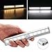10 LED Motion Sensing Closet Lights, DIY Stick-on Anywhere Portable 10-LED Wireless Cabinet Night/ Stairs Light Bar with Magnetic Strip , Puck Lights(Battery Operated)