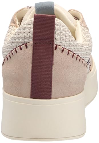 SANCTUARY WOMEN’S PEACE PLATFORM SNEAKERS – LACE-UP WITH THICK SOLE, CUSHIONED INSOLE, AND ULTRA-LIGHTWEIGHT COMFORT, CREAM/MUSHROOM/BLUE – 11