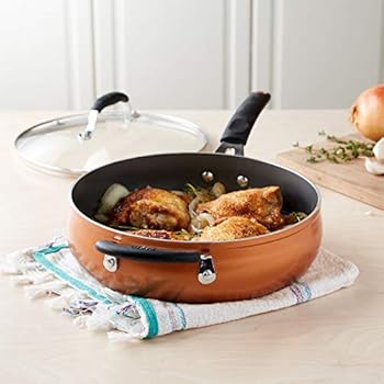 Amazon.com: Tasty 9.5 Inch Non-Stick Fry Pan - Titanium Reinforced ...