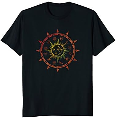 Occult Sun Moon Symbols Earth Based Graphic T-Shirt