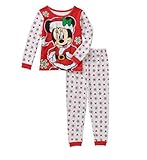 Disney Mickey Minnie Mouse Christmas Holiday Baby Toddler Pajamas Sleepwear