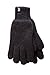 HEAT HOLDERS - Men's Thermal Heat Weaver Knitted 2.3 Tog Winter Gloves (S/M, Black)