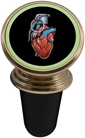Heart Grenade Universal Magnetic Phone Holder, 360 Rotation Magnetic Car Mount Holder, With Luminous Function