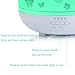 ISELECTOR 500ml Glass Aromatherapy Essential Oil Diffuser with 7 Changing LED Colors and Waterless Auto Shut-off - White Base
