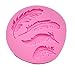 Wocuz 3D DIY Feather Silicone Candy Molds Chocolate Mold Cake Cupcake Decoration Tools, Set of 2