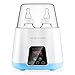 Baby Bottle Warmer for Breastmilk Digital Smart Universal Double Dual Electric for Twins - Baby Bottle Steam Sterilizer Glass Plastic - 5 in 1 US Certified - LCD Touchscreen Timer - Breastmilk Warmer primary