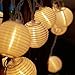 AceList 20 LED Lantern String Lights - Durable, Waterproof, and Battery-Powered Outdoor Decorative Lighting for Parties, Holidays, and DIY Projects. Perfect for Patios, Gardens, Weddings and Camping