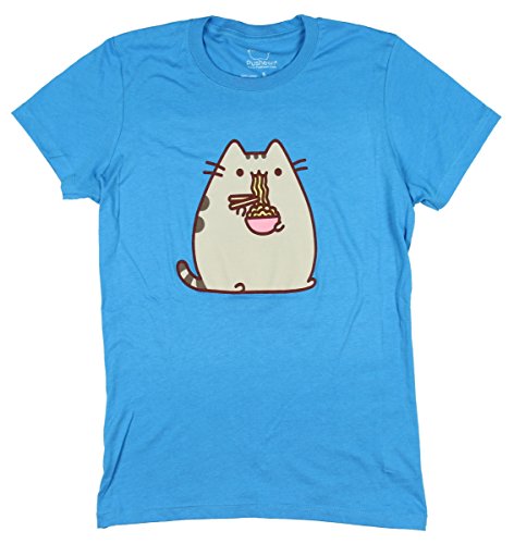 Pusheen Eating Ramen Girls T-Shirt Size : Small