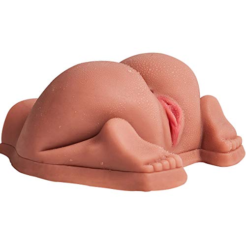 Einkyou 5.07Pounds Lifelike Size Entiity Silicone Live Doll Full Size Women Body Torso - Realistic 3D Men Male Adult Toy with 2 Elastic Channels Realistic Shape Tan