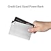 Credit Card Thinnest Power Bank , Lanyos Battery Pack 1300mAh Wallet Sized Portable External Battery Charger