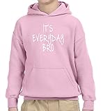 New Way 764 - Youth Hoodie It's Everyday Bro Jake Paul Team 10 Unisex Pullover Sweatshirt Large Light Pink