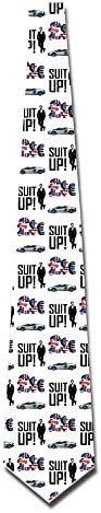 EUNICORN SG Currency Laborghini Business Man Skinny Tie Necktie