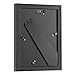 ONE WALL Tempered Glass 5x7 Picture Frame with Mats for 4x6 Photo, Black Wood Frame for Wall and Tabletop - Mounting Hardware Included