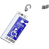 MirorTag Gold Holder + Storage Magnet from JL Safety- Handicapped Parking Placard Holder & Protector