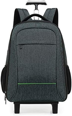 GLLSZ Flight Case Backpack Suitcase Hand Luggage Cabin with 2 Wheels, Laptop Rucksack Handbag Lightweight Waterproof Business Travel Wheeled Rolling Trolley Wheeled Backpacks