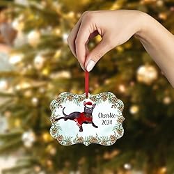 Solid Havana Brown Cat Christmas Ornament 2024