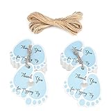 jijAcraft Paper Baby Shower Thank You Tags,100Pcs