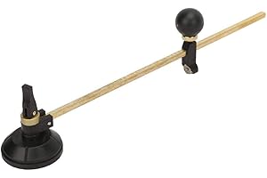 Glass Cutter with Suction Cup Adjustable Glass Cutting Tool 6 Wheel Circular Cutting Cutter for Glass Drawing Circle(Diameter