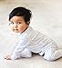 Burt's Bees Baby baby boys Pajamas, Zip-front Non-slip Footed Pjs, Organic Cotton and Toddler Sleepers, Heather Grey Alphabet Bee, 24 Months US