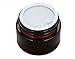 TOPWEL 30ML(1 OZ) Amber Glass Empty Refillable Cosmetic Cream Jar Pot Bottle Container (3pcs)