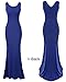 LALAGEN Women's Royal Sleeveless Elegant Long Evening Dress Gowns Blue M