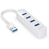 Upgrow USB 3.0 Hub 4-Port USB Hub with 5 Gbps USB Splitter for Laptop MacBook, Mac Pro, Mac Mini, iMac, Surface Pro, XPS, PC,