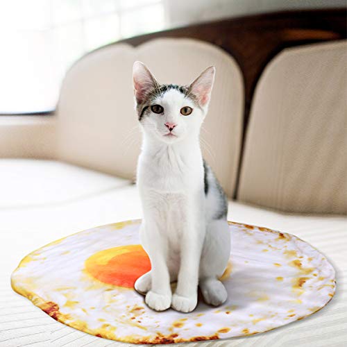 UEETEK Pet Blanket for Dog Cat,Animal Fried Egg Shaped Quilt Puppy Kitten Bed Sleep Mat - //medicalbooks.filipinodoctors.org