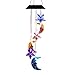 Lainin Solar Wind Spinner Color Changing Star Moon Wind Chime Light Mobile for Home Outdoor Garden